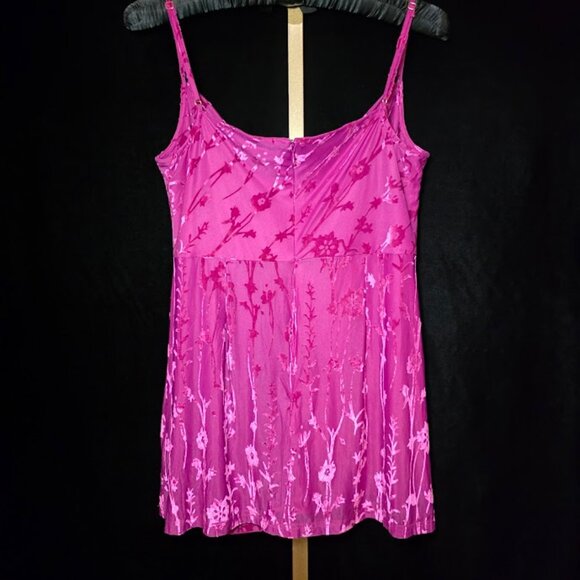 NWT HUTCH Brianna Burnout Mini Dress Fuschia L - Picture 7 of 13